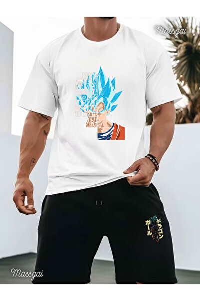 Massgai Unisex Onepiece Monkey Nika Songoku Gear5 Printed Oversized Short Sle...