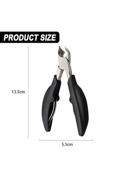 NEO Unghiere curbate pentru unghii încarnate, argintii/negre, 13,5x5,5cm