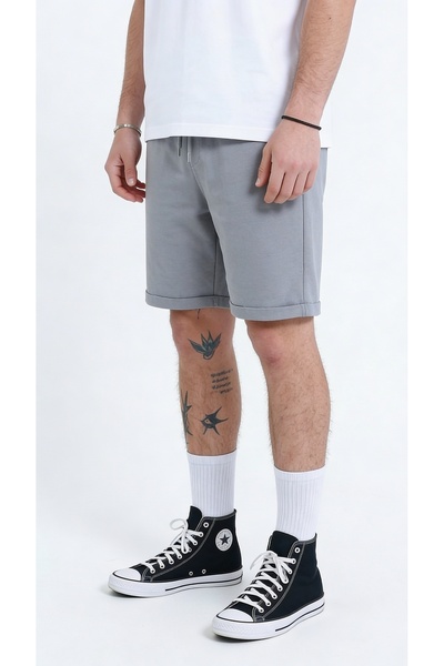 TKT Men's Regular Comfortable Cut, Elastic Waist, Side Pocketed Folded Legs, ...