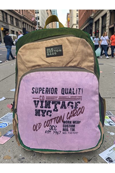 Old Cotton Quality Colorful Vintage Design Backpack Travel School Travel Bag ...