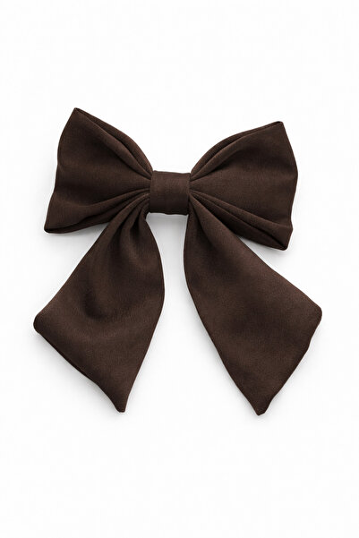 MakeWell Satin Big Ribbon Hair Clip – Red Bow Model Women & Girls Hair Accessory