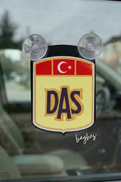 Baghes زينة زجاج السيارة بشعار DAS مع ممصات شفط، زينة زجاج السيارة للحافلات ا...