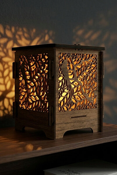 Mi Dizayn Modern Bohem Tarzı Gece Lambası Abajür Lamba 14x12 cm