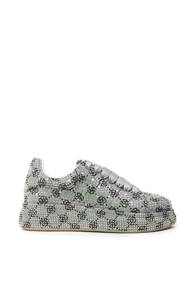 Deery Women's Gray Stone Embroidered Sneaker