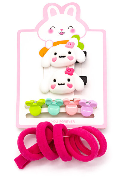 MakeWell Set de agrafe și elastice de păr pentru copii cu figurină Kuromi, se...