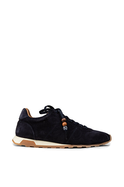 Deery Women's Genuine Suede Navy Blue Sneakers Shoes