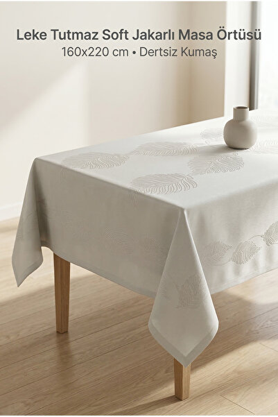 atak by atak home collection Stolnjak sa šarom lišća, otporan na mrlje, 160x2...