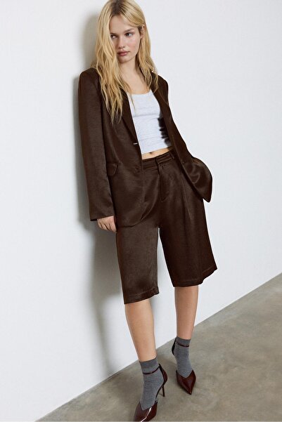 Stradivarius Saten pensli bermuda