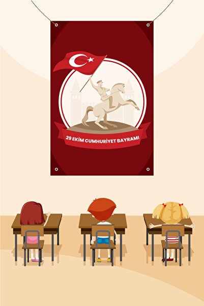 Deko Genç 29 Ekim Cumhuriyet Bayramı Temalı Fotoğraf Panosu Branda 100x150