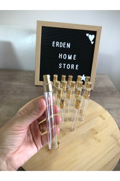 Butik 10 ml Spreyli Cam Boş Parfüm ve Kolonya Şişesi (10 ADET)