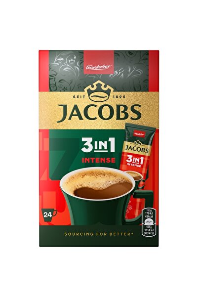Jacobs 3In1 Intense Mix Cafea Instant 24 Plicuri X 11.1 G