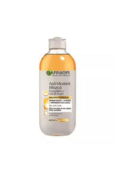 Garnier Skin Naturals Biphasic Micellar Water with Argan Oil, 400 Ml