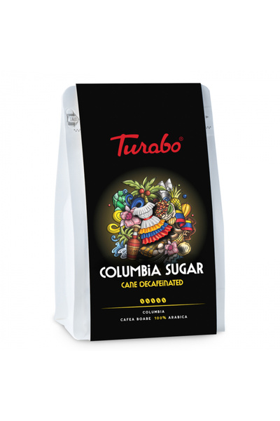 TURABOĞLU Turabo Colombia Sugar Cane Decaffeinated Cafea Boabe 250G