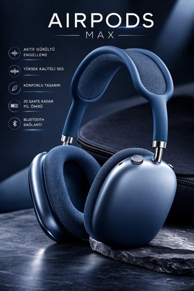 ALMANARA PROJECT P9 AIRPODS MAX Bluetooth Kulak Üstü Kablosuz Kulaklık Aktif ...
