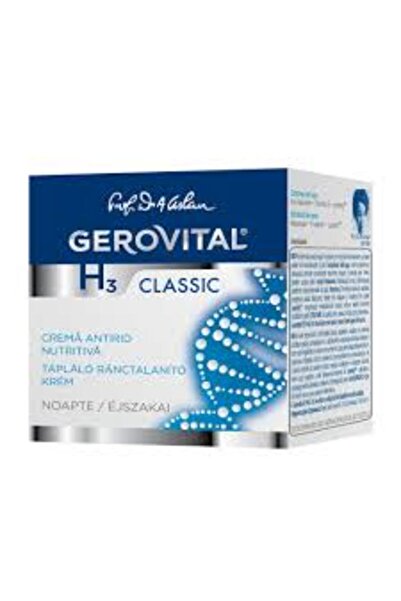 GEROVITAL Crema H3 Classic Antirid Nutritiva De Noapte, 50 Ml