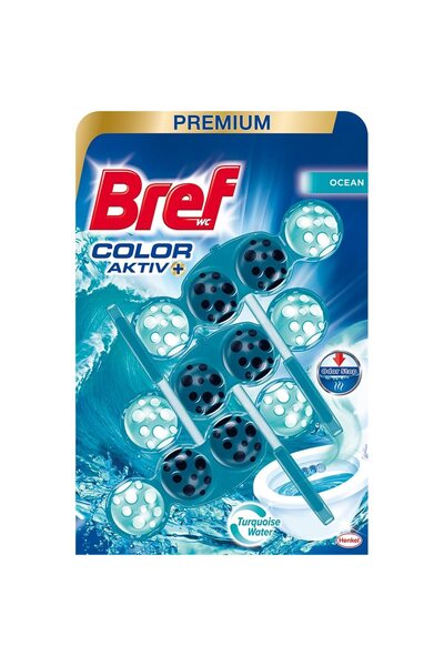 Bref Turquoise Aktiv Ocean Odorizant Toaleta 3X50G