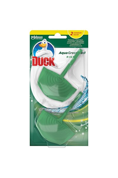 DUCK Toilet Air Freshener 4 In 1 Aqua Green 2X36G
