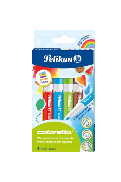 Pelikan Felt-Tip Pen Colorella Water Soluble 6 Colors Felt-Tip Pen