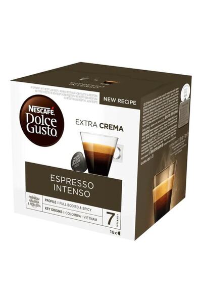 Nescafe Dolce Gusto Espresso Intenso Coffee Capsules 16 Capsules 112 G