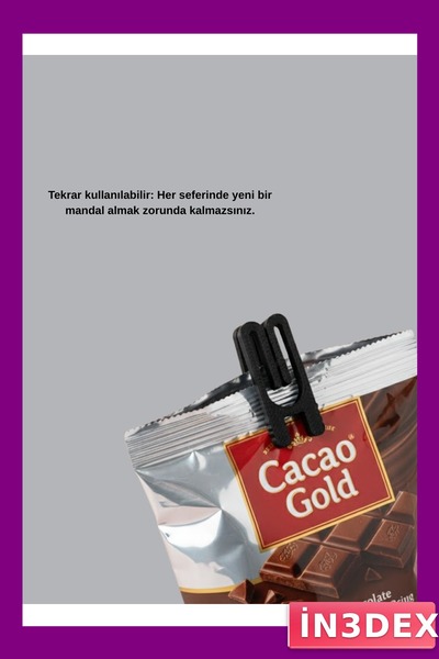 İN3DEX Bag Closing Latch for Preserving Food Freshness