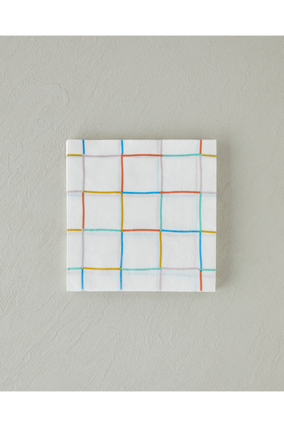 English Home Rainbow Grid Kağıt 20'li Kağıt Peçete 33x33 cm Renkli