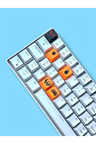 Storm3D Valorant Phoenix Keycaps, Q-E-X-C Mekanik Klavye Tuşu