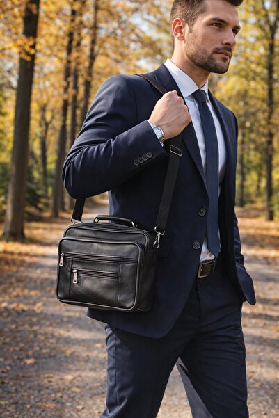 Newish Polo Genuine Leather Postman Clutch Bag Side Large-Caseless Model