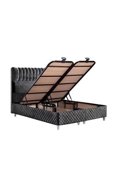 EvcesHome Luxury Çelik Profil & MDF Gövdeli Çift Kişilik Baza (150x200 / 160x...