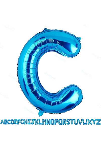 FeyzaDesign Opportunity Month Blue Letter C Foil Balloon 1 Meter Special for ...