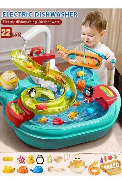 Generic Children's dishwashing toys,Children's electric dishwashing toy set，f...