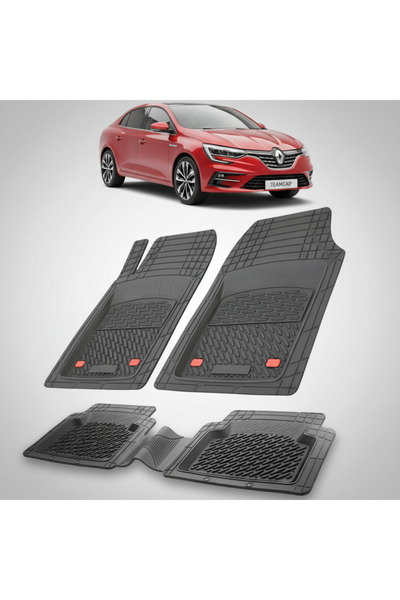 TEAMCAR Πατάκια δαπέδου Renault Megane IV 2 Sedan συμβατά 2020-2024 | Μαύρο