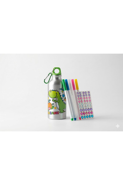 Bionic DIY Color Your Own Dinosaur Water Bottle - Creative Arts & Crafts Birt...