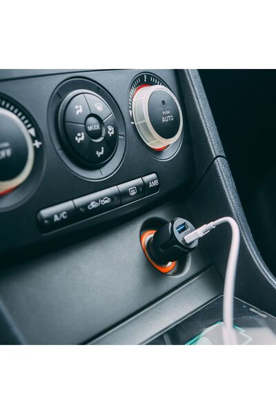 MNC Adaptor pentru tigara de masina cu 2 x priza USB - 2,4 A - Negru