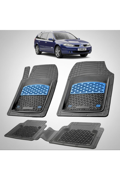 TEAMCAR Πατάκια δαπέδου συμβατά με Renault Laguna II 2 Estate (Grandtour) 200...