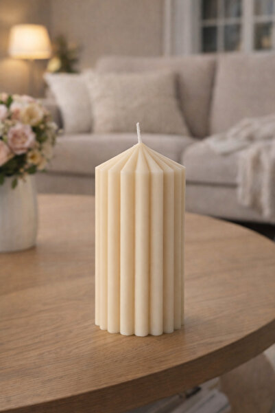 LuceStudio Luce Studio Dekoratif Sütun Mum 15cm % 100 Soya Mum