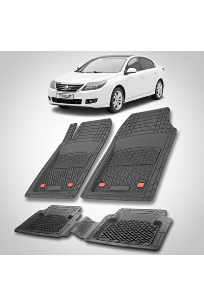 TEAMCAR Πατάκια δαπέδου συμβατά με Renault Latitude Sedan 2011-2015 | Μαύρο