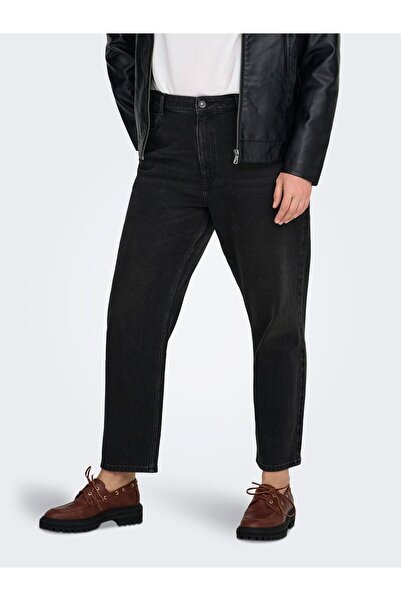 Only Carmakoma Straight-Fit jeans CAREMILY Hohe Taille Gerade geschnitten Knö...