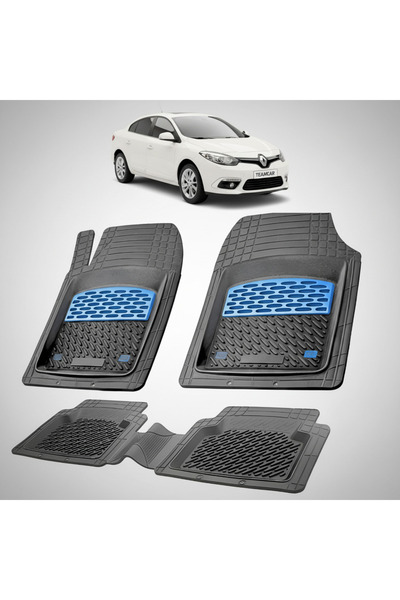 TEAMCAR Πατάκια δαπέδου συμβατά για Renault Fluence 2 Sedan 2013-2016 | Μπλε