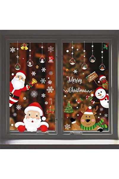 Arabest Christmas Window Clings, 1600pcs Christmas Snowflake Window Cling Sti...
