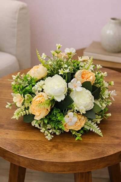 SAKLI ATÖLYEM Dekoratif Yapay Gül ve Çiçek Aranjmanı – Şık Masaüstü ve Salon ...