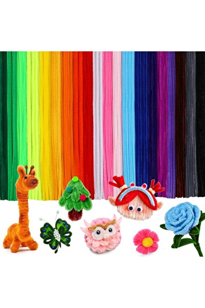 Arabest 20 لونًا من منظف الأنابيب وبري ، يستخدم للأعمال الحرفية والفنون المنز...