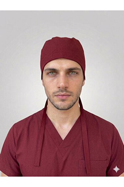 Asteks Bordo Unisex Ayarlanabilir Lastikli Likralı Bone