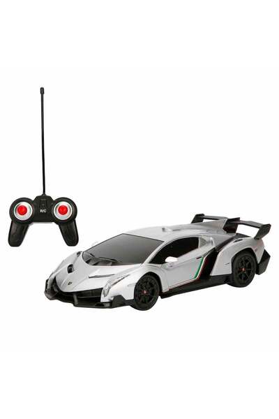 Sunman 1:24 Lamborghini Veneno Işıklı Uzaktan Kumandalı Araba 39410 Gri Araba