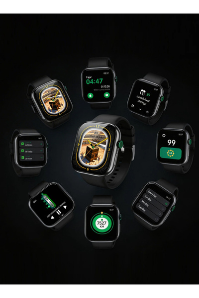 TAOVVA ساعة ذكية إسلامية متطورة للمسلمين، تعرض أوقات الصلاة واتجاه القبلة.