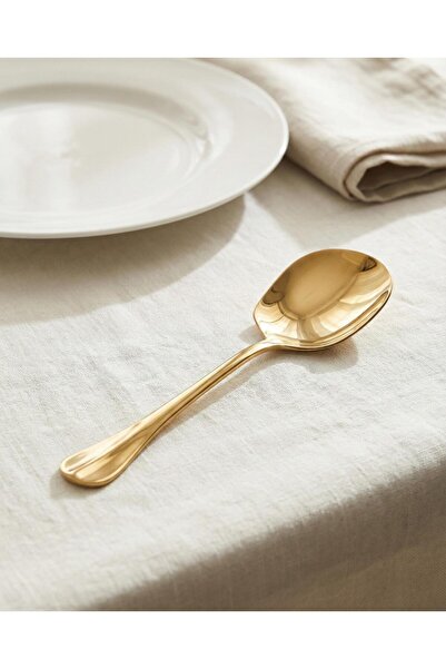EWs Gold Medium Size Stainless Steel Serving Spoon & Professional Presentatio...
