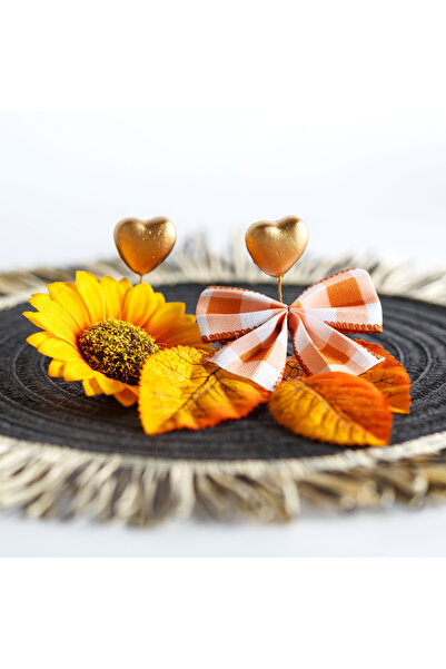 OEM Autumn decoration - set of 2 types - with leaf - 5 pieces