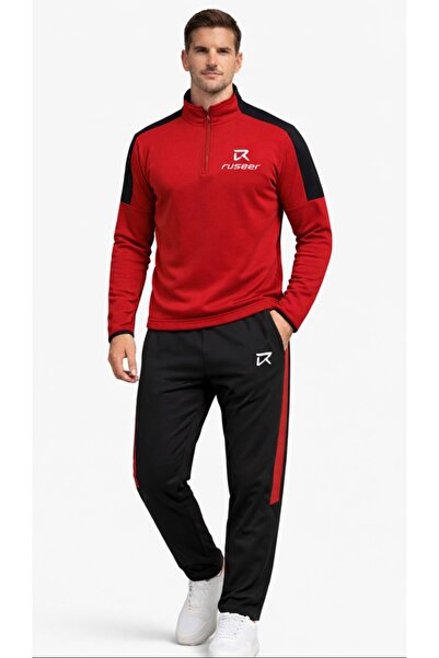 ruseer Dalgıç Kumaş Eşofman Takımı Yarım Fermuarlı