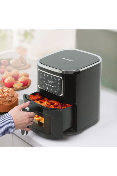 Bewello Oil-free fryer - 220-240 V - 1450W - 5 L - touch button