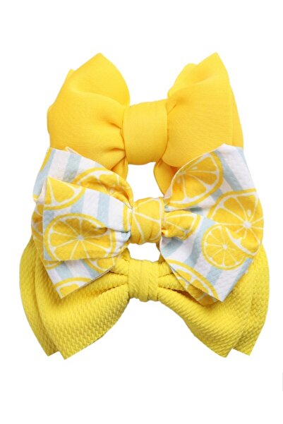 Bambimici - Dalia Assorted Ribbon Bow Headband for Babies - Yellow