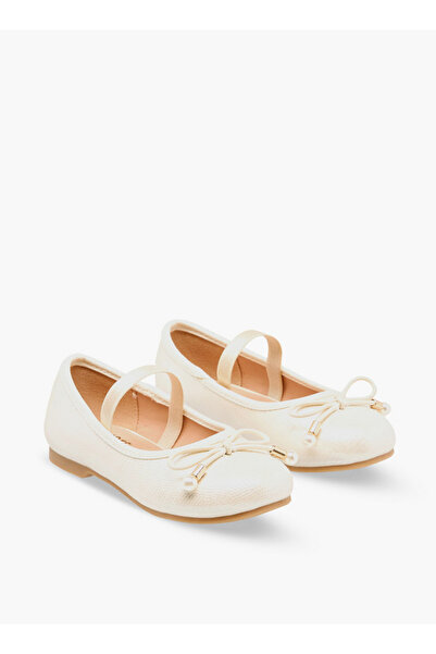 Juniors Girls Bow Detail Ballerina Shoes
